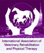 Purple logo for veterinary therapy association